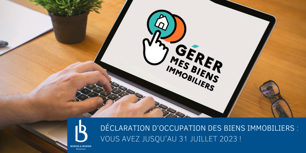 Report du délai de la déclaration d’occupation des biens immobiliers
