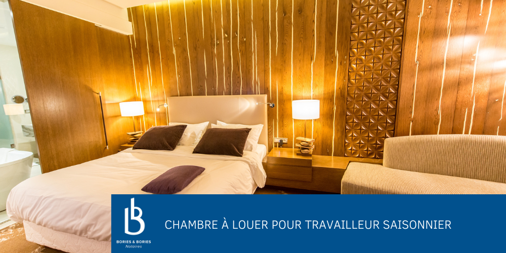 Chambre à louer pour travailleur saisonnier